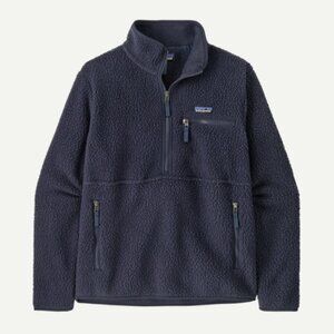 women color sunken blue retro pile fleece marsupial polluver